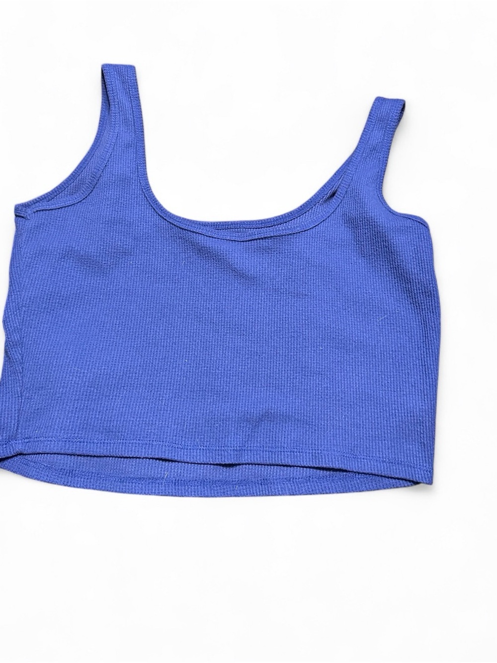 Women’s Pacsun Cropped Rib Tank Top - Blue